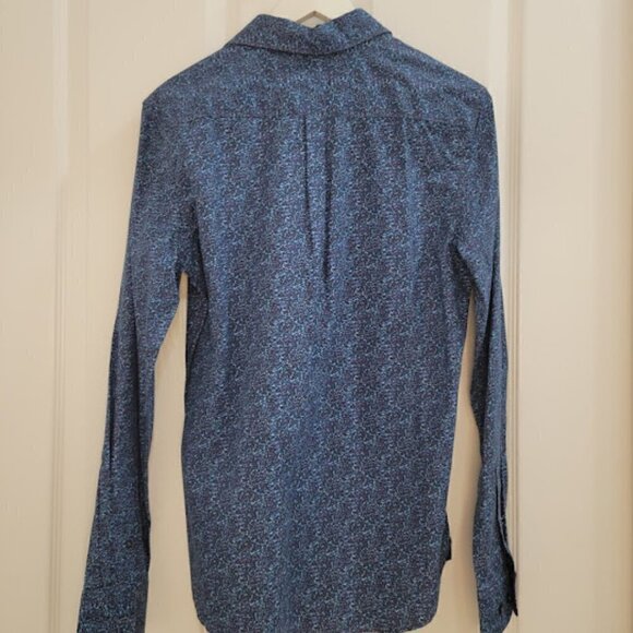 Denim & Flower Ricky Singh Long Sleeve Blue Floral Button-Down Collared Shirt - Picture 2 of 10